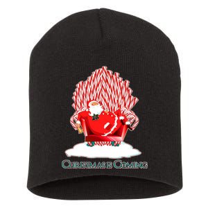 Santa Claus Christmas Is Coming GOT Short Acrylic Beanie