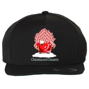 Santa Claus Christmas Is Coming GOT Wool Snapback Cap