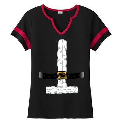 Santa Claus costume Ladies Halftime Notch Neck Tee