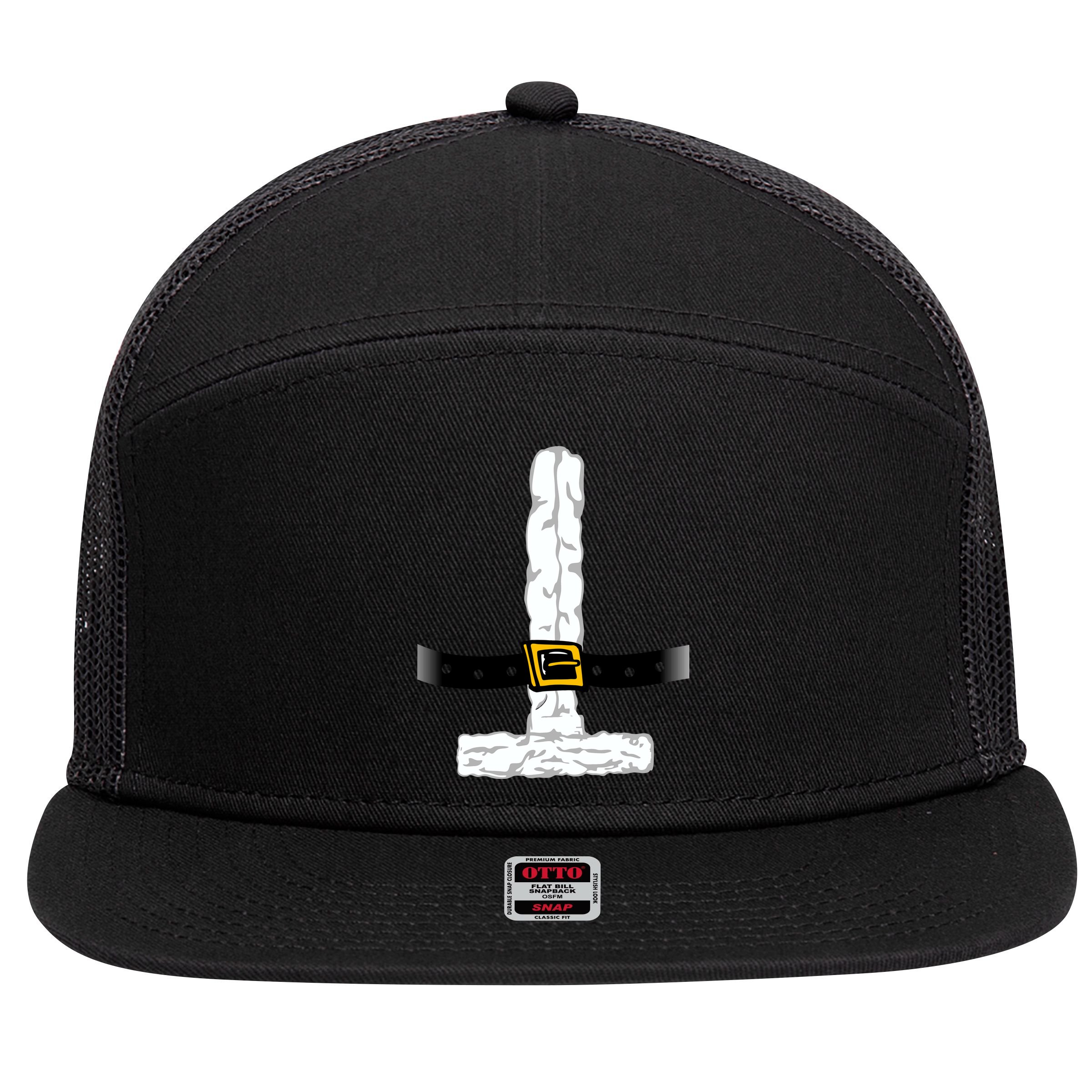 Santa Claus costume 7 Panel Mesh Trucker Snapback Hat