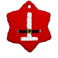 Santa Claus costume Ceramic Star Ornament