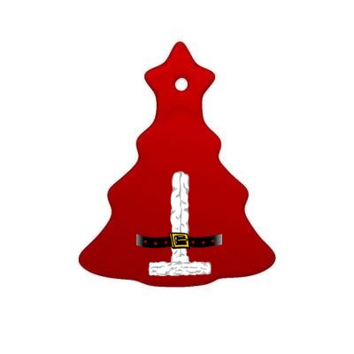 Santa Claus costume Ceramic Tree Ornament