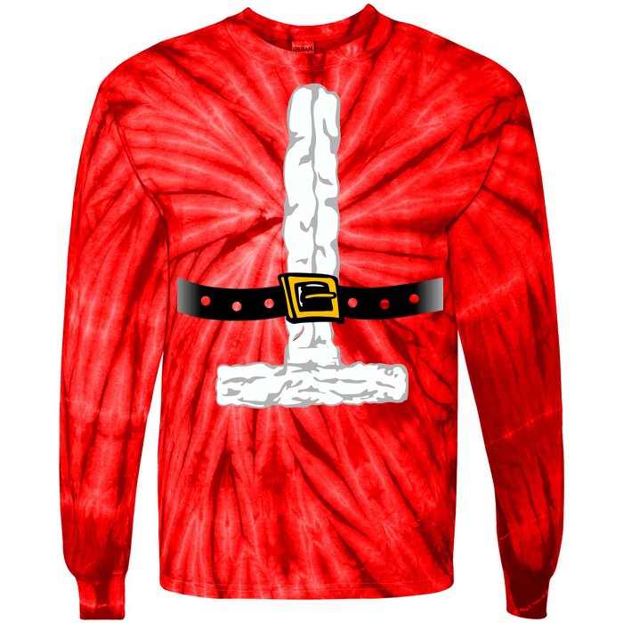 Santa Claus costume Tie-Dye Long Sleeve Shirt