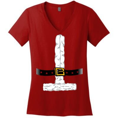 Santa Claus costume Women's V-Neck T-Shirt