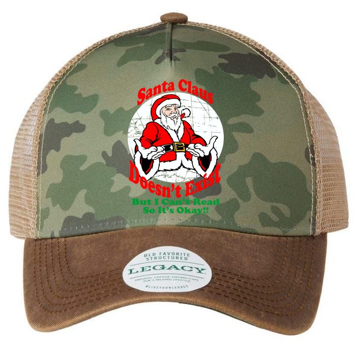Santa Claus Doesn't Exist But I cant Read Legacy Tie Dye Trucker Hat