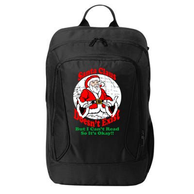 Santa Claus Doesn't Exist But I cant Read City Backpack