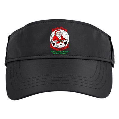 Santa Claus Doesn't Exist But I cant Read Adult Drive Performance Visor