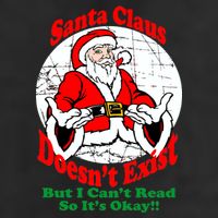 Santa Claus Doesn't Exist But I cant Read Beanie