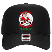 Santa Claus Doesn't Exist But I cant Read Trucker Hat