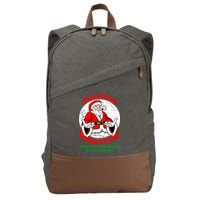 Santa Claus Doesn't Exist But I cant Read Cotton Canvas Backpack
