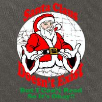 Santa Claus Doesn't Exist But I cant Read Cotton Canvas Backpack
