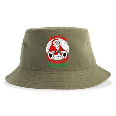 Santa Claus Doesn't Exist But I cant Read Sustainable Bucket Hat