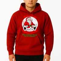Santa Claus Doesn't Exist But I cant Read Hoodie