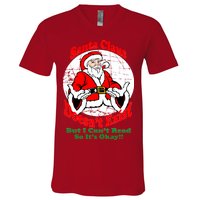 Santa Claus Doesn't Exist But I cant Read V-Neck T-Shirt