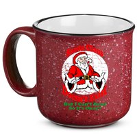 Santa Claus Doesn't Exist But I cant Read 15oz Campfire Ceramic Mug