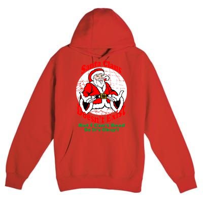 Santa Claus Doesn't Exist But I cant Read Premium Pullover Hoodie