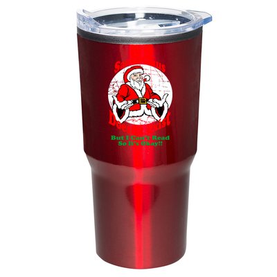 Santa Claus Doesn't Exist But I cant Read Tumbler