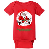Santa Claus Doesn't Exist But I cant Read Baby Bodysuit