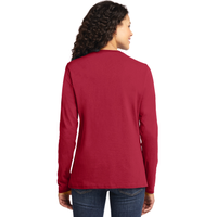 Santa Claus Doesn't Exist But I cant Read Ladies Long Sleeve Shirt