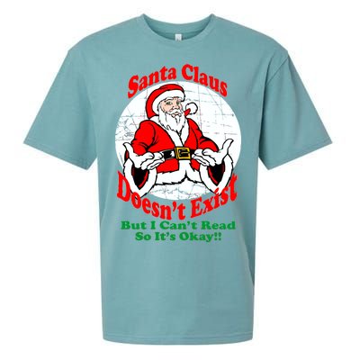 Santa Claus Doesn't Exist But I cant Read Sueded Cloud Jersey T-Shirt