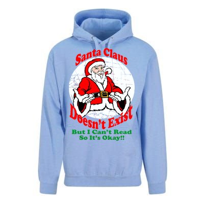 Santa Claus Doesn't Exist But I cant Read Unisex Surf Hoodie