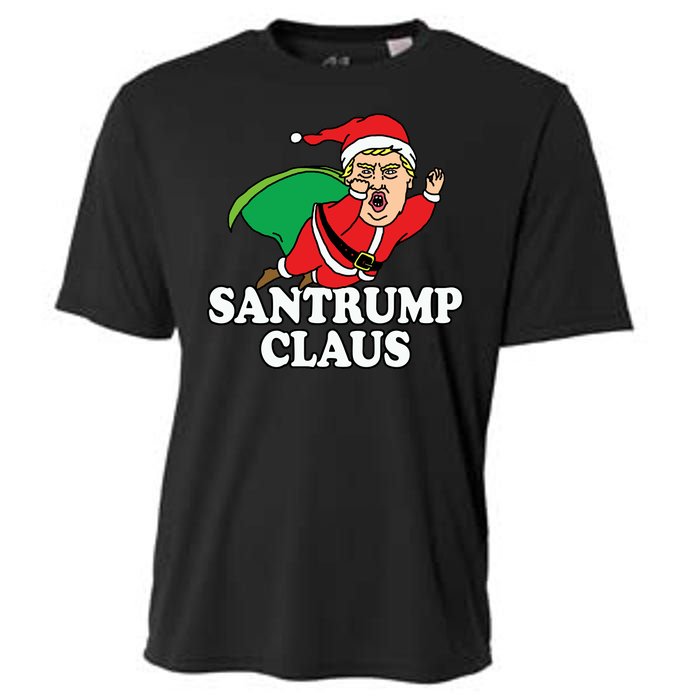 Santa Claus Donald Trump Santatrump Cooling Performance Crew T-Shirt