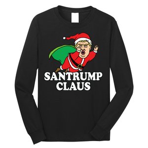 Santa Claus Donald Trump Santatrump Long Sleeve Shirt