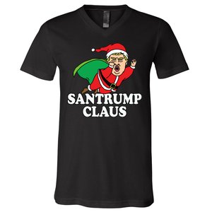 Santa Claus Donald Trump Santatrump V-Neck T-Shirt