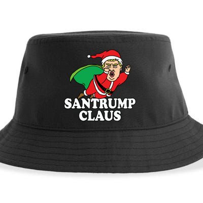 Santa Claus Donald Trump Santatrump Sustainable Bucket Hat