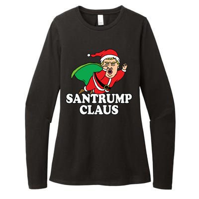 Santa Claus Donald Trump Santatrump Womens CVC Long Sleeve Shirt