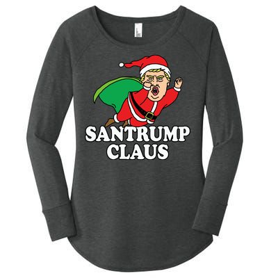 Santa Claus Donald Trump Santatrump Women's Perfect Tri Tunic Long Sleeve Shirt