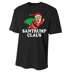 Santa Claus Donald Trump Santatrump Performance Sprint T-Shirt