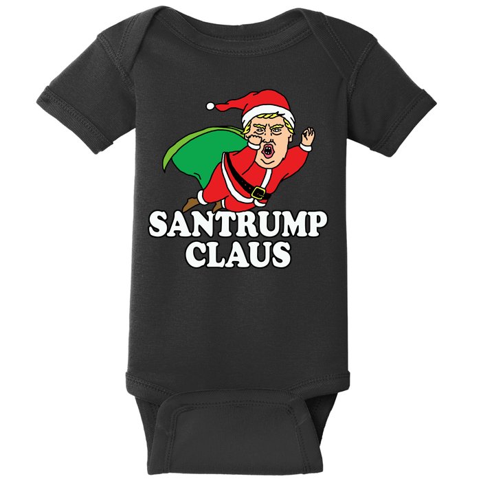 Santa Claus Donald Trump Santatrump Baby Bodysuit