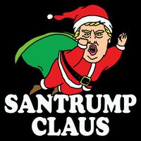 Santa Claus Donald Trump Santatrump Baby Bodysuit