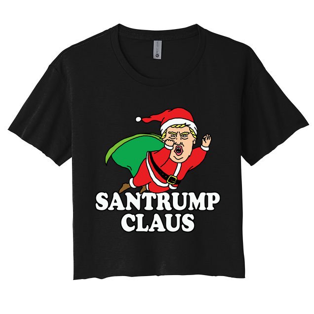 Santa Claus Donald Trump Santatrump Crop Top