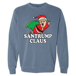 Santa Claus Donald Trump Santatrump Garment-Dyed Sweatshirt