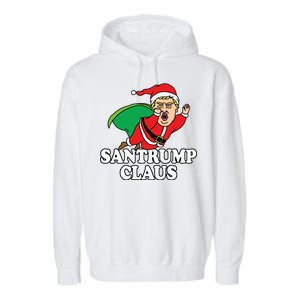 Santa Claus Donald Trump Santatrump Garment-Dyed Fleece Hoodie