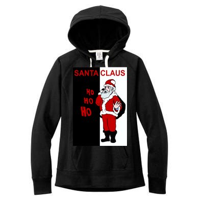 Santa Claus Gangster Ho Ho Ho Women's Fleece Hoodie