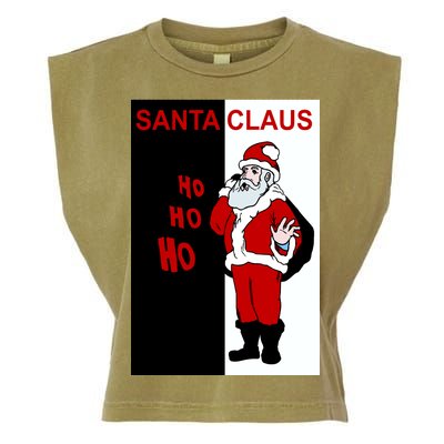 Santa Claus Gangster Ho Ho Ho Garment-Dyed Women's Muscle Tee