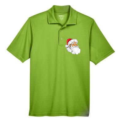 Santa Claus Head Men's Origin Performance Pique Polo