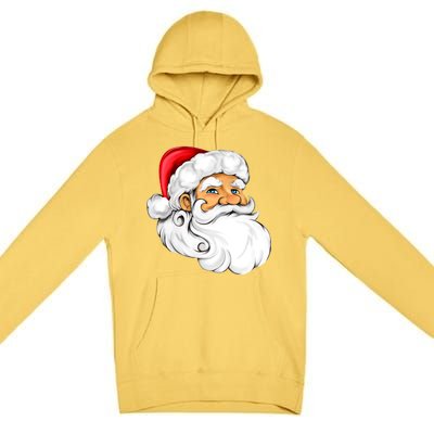 Santa Claus Head Premium Pullover Hoodie