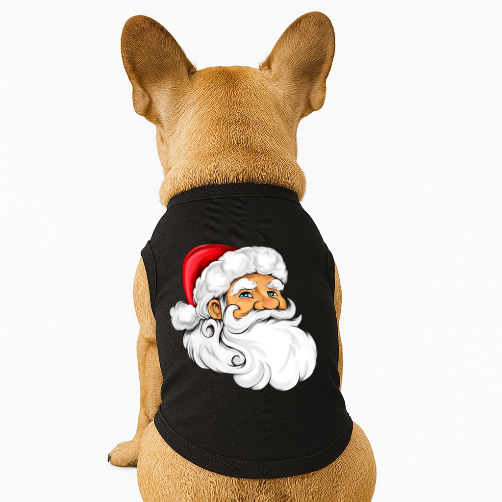 Santa Claus Head Doggie Tank