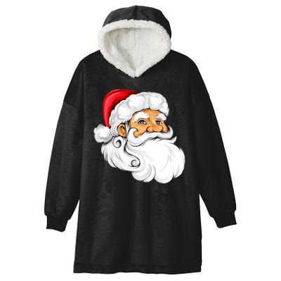 Santa Claus Head Hooded Wearable Blanket