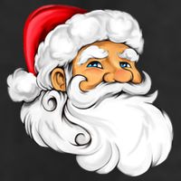 Santa Claus Head Adult Drive Performance Visor