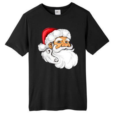 Santa Claus Head Tall Fusion ChromaSoft Performance T-Shirt