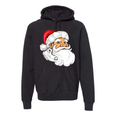 Santa Claus Head Premium Hoodie