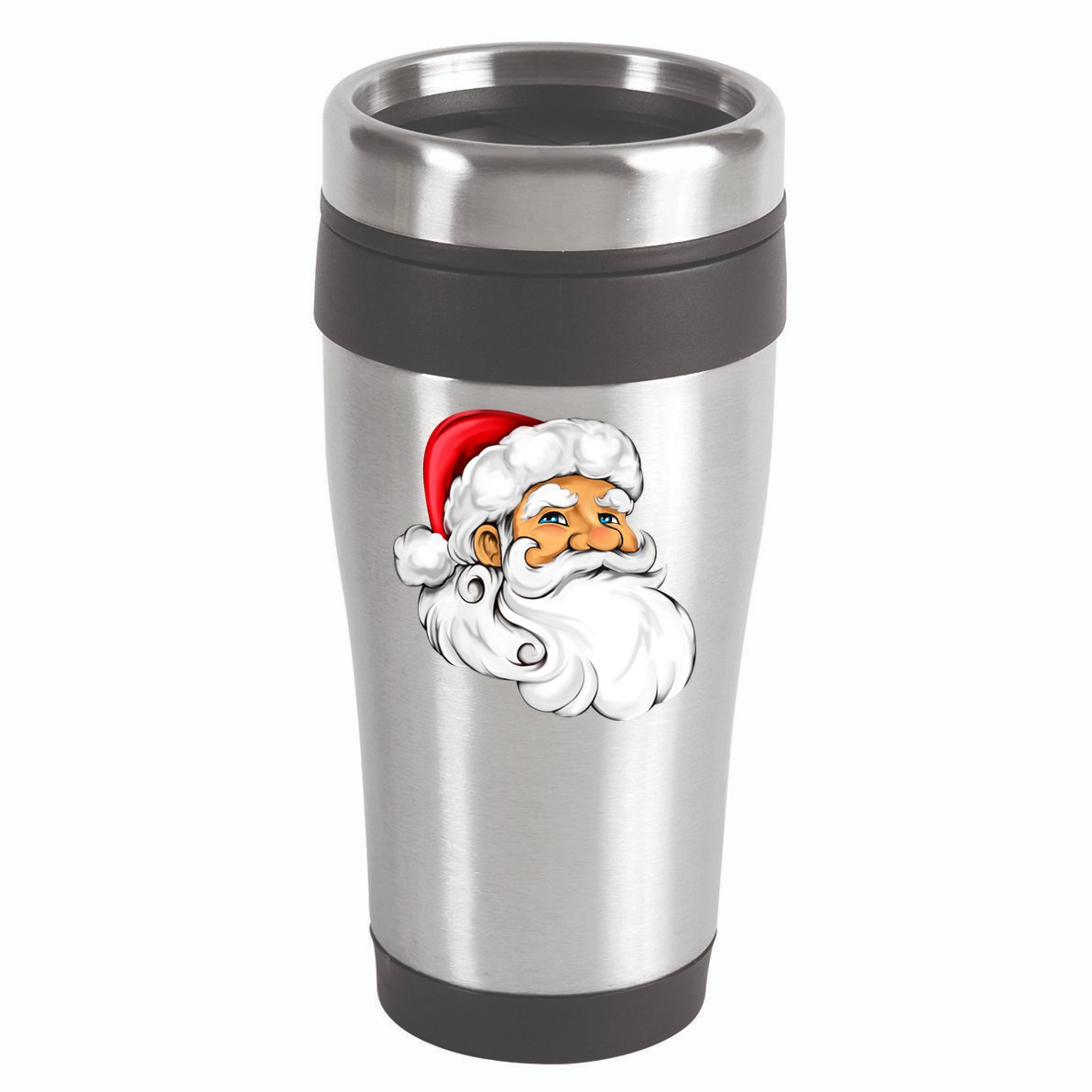 Santa Claus Head 16oz Travel Tumbler