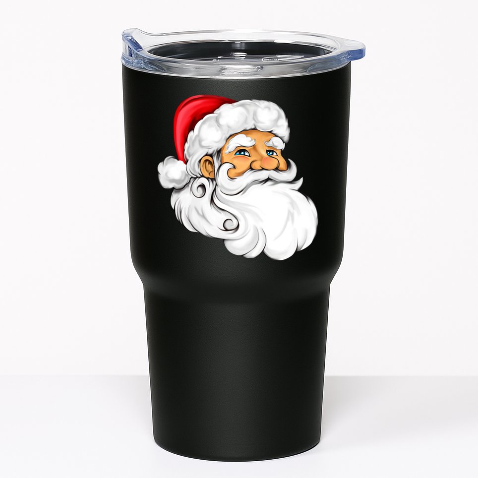 Santa Claus Head Tumbler