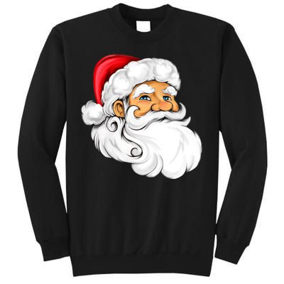 Santa Claus Head Tall Sweatshirt