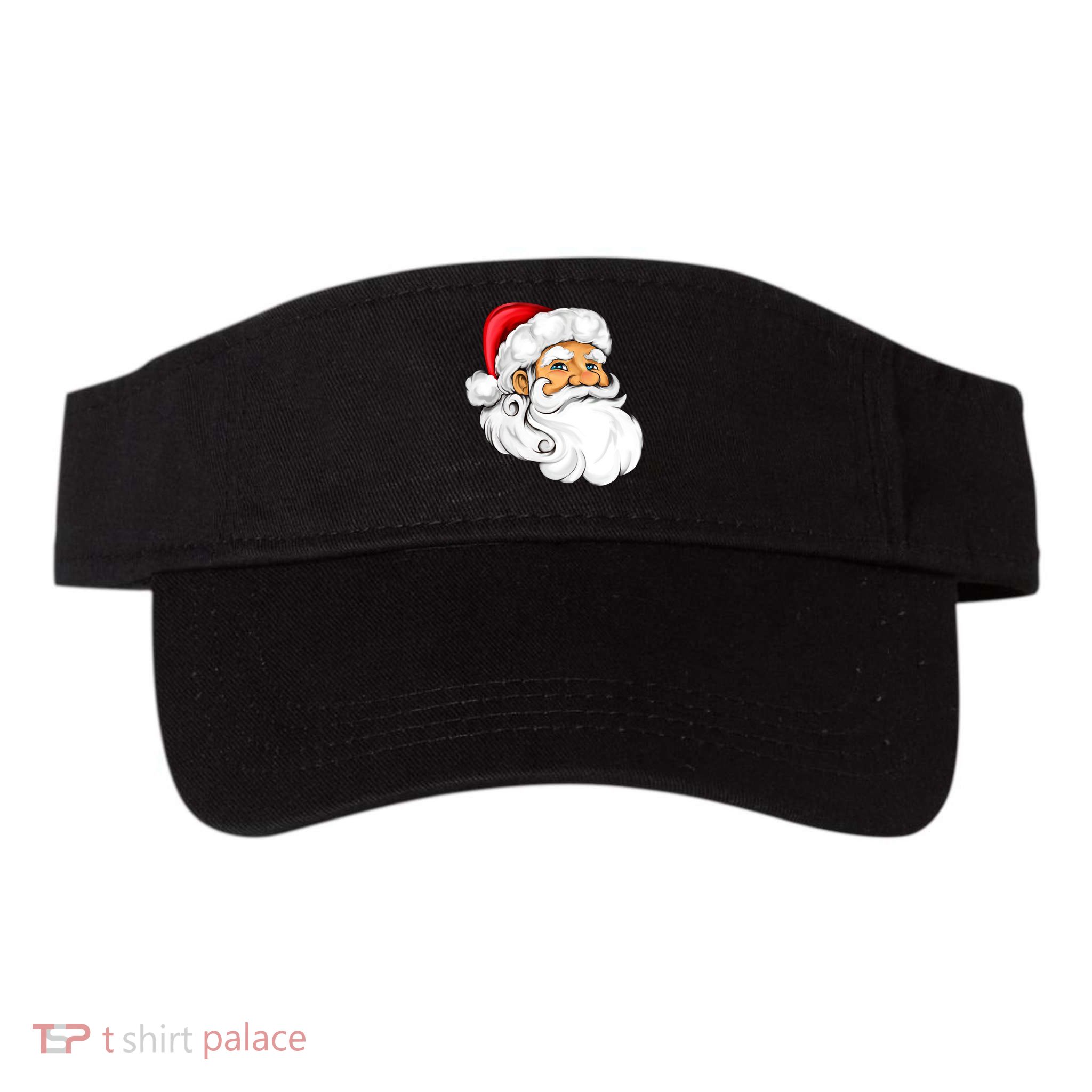 Santa Claus Head Valucap Bio-Washed Visor